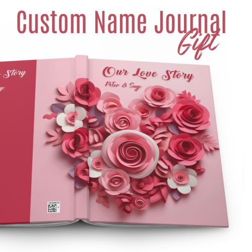 Valentine Day Gift Custom Name Journal